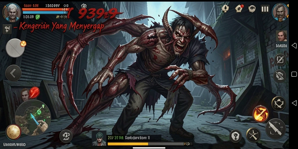 Tampak menegangkan dengan suasana mencekam dari game Horror.