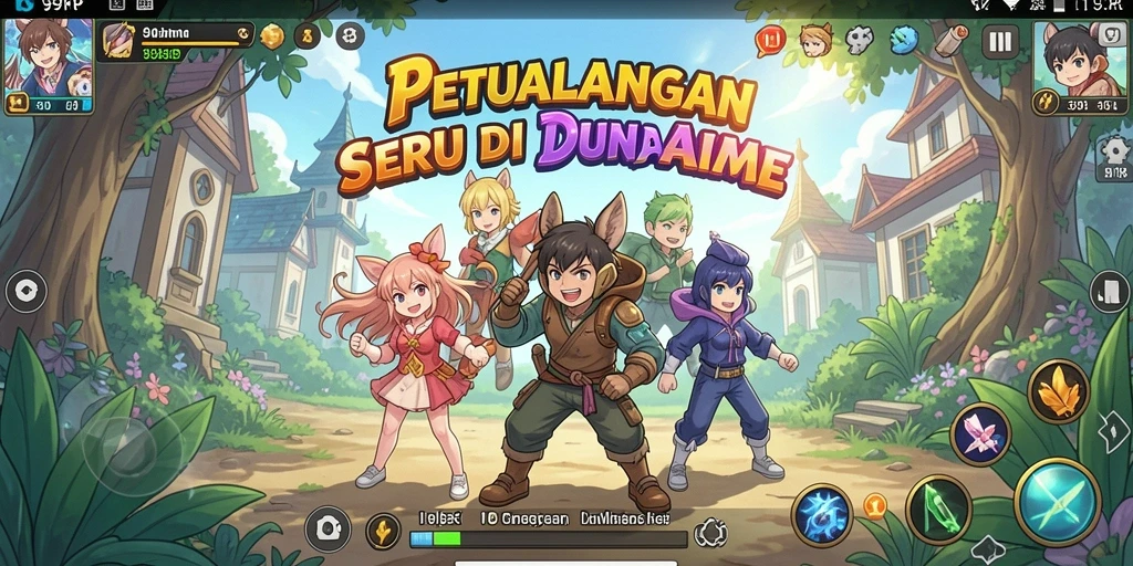Screenshot gameplay 99RP dengan karakter anime yang dinamis dan menawan.