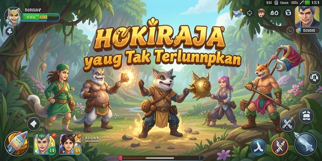Tampilan gameplay seru dan mendebarkan dari HOKIRAJA.