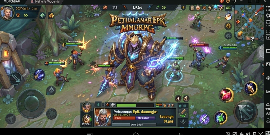 Screenshot gameplay menampilkan petualangan seru di dunia <strong>IDX66</strong>.