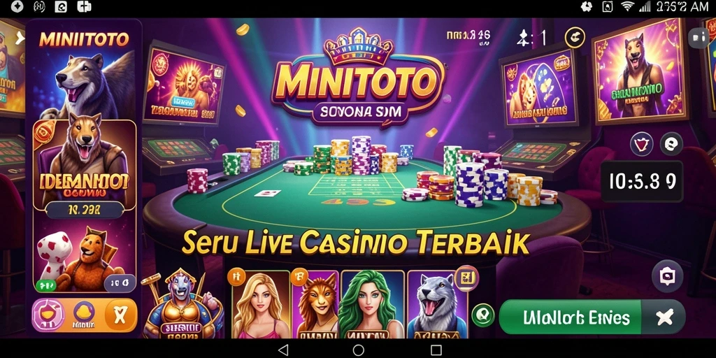 Screenshot MINITOTO dengan gameplay langsung yang mengasyikkan.
