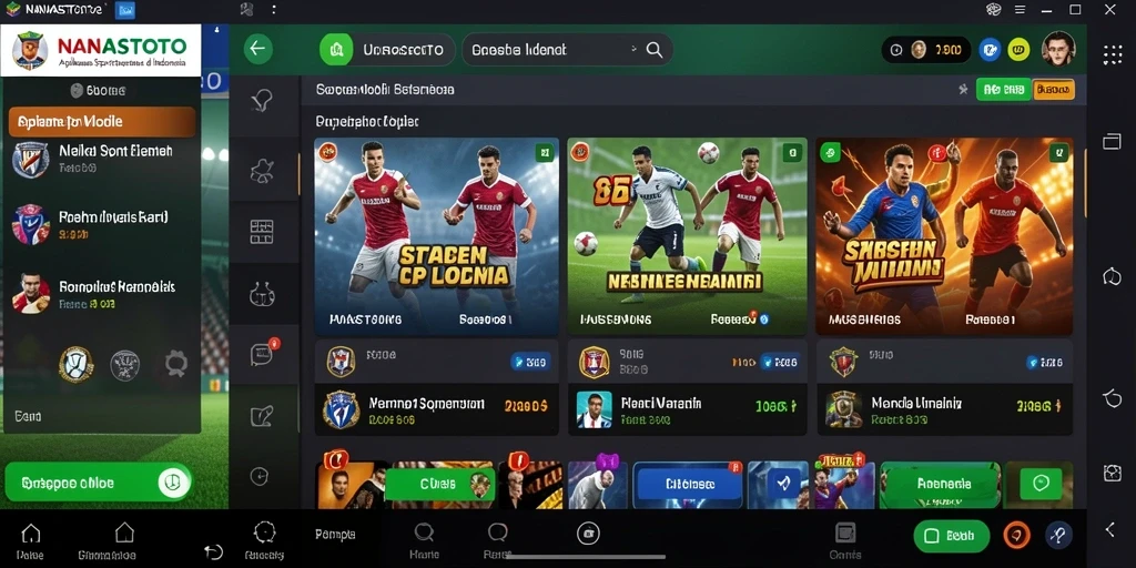 Gameplay NANASTOTO dengan grafik menarik dan statistik real-time.