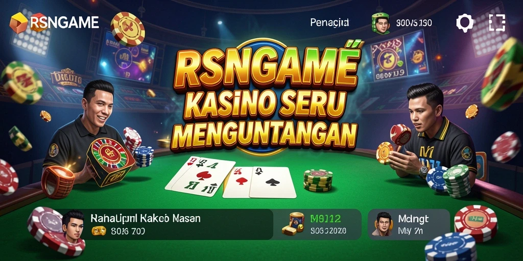 Screenshot gameplay RSNGAME dengan antarmuka Kasino yang menarik.