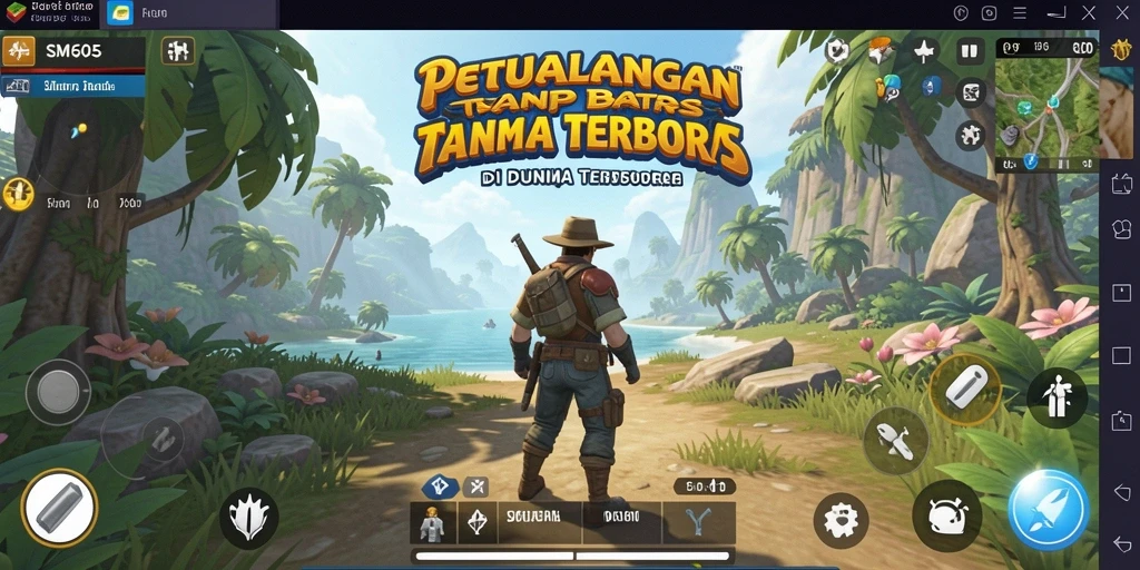 Gameplay SM605 yang menakjubkan dalam dunia terbuka.