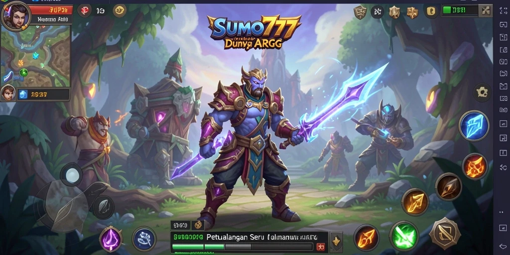 Tampilan gameplay SUMO777 yang menakjubkan dan aksi mendebarkan.