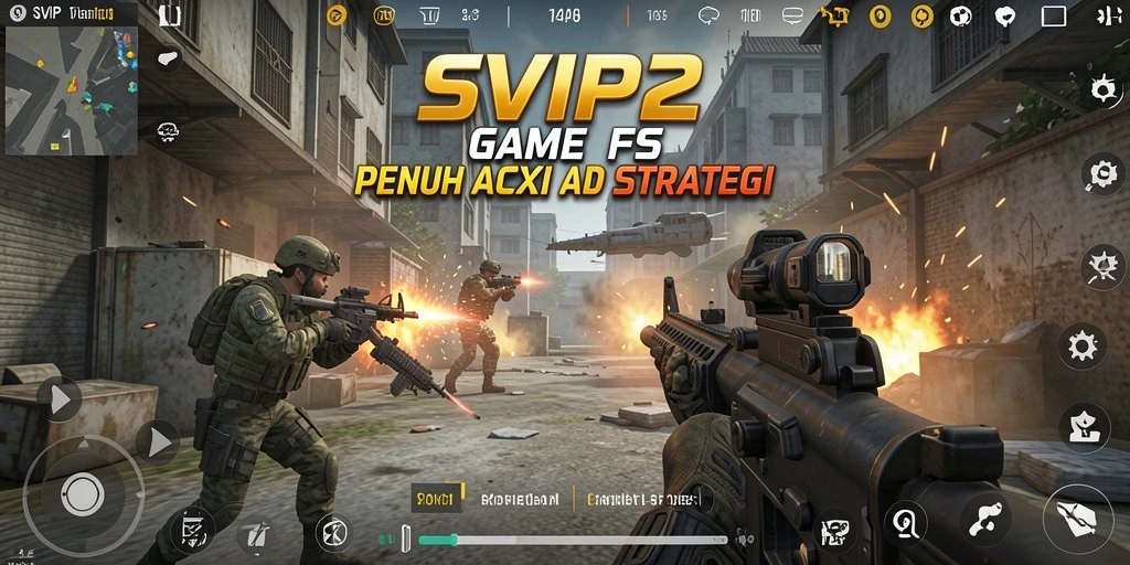 Gameplay SVIP2 yang mendebarkan dalam pertempuran FPS.