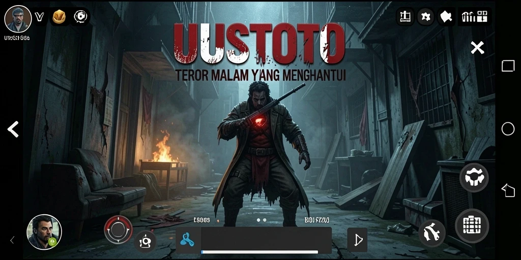 Tampilan gameplay UUSTOTO yang mencekam dan penuh ketegangan.